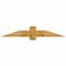 Ekena Millwork Eugene Rough Sawn Timber Gable Bracket, Western Red Cedar, 60"W x 10"H x 6"D x 6"F, 4/12 Pitch GBW060X10X0606EUG00RWR - alternate 1